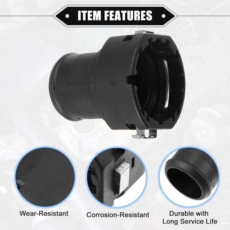 VekAuto Lower Radiator Connector Hose Compatible for Hyundai Tucson 2016-2021, Durable Plastic Black Inner - Image 4